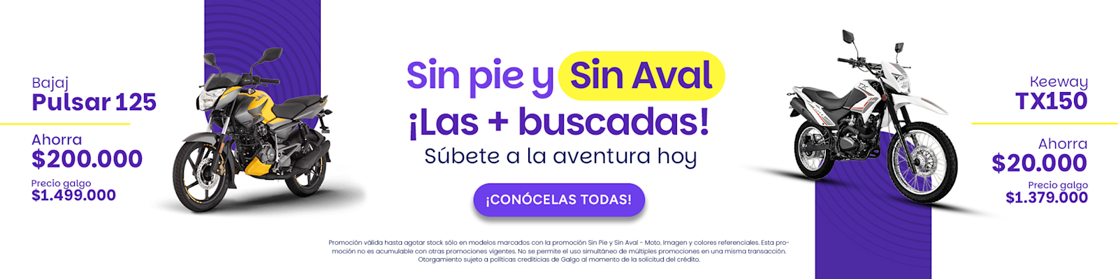 Promoción especial en motos para segmentos de delivery, oficinista y recreación. La mejor oferta en motos sin pie y sin aval, accesibilidad para todos. Mayo yamaha xtz 125