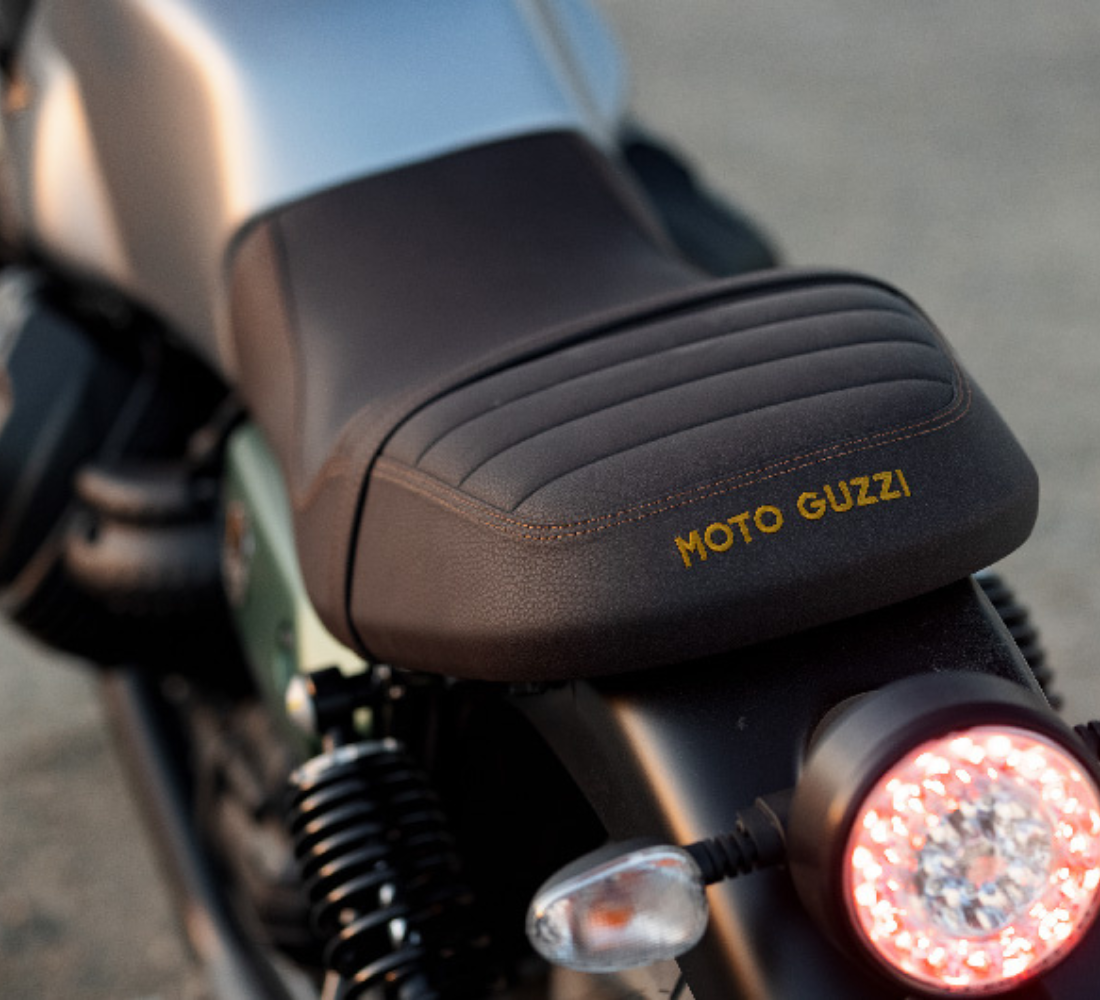 Motocicleta Moto Guzzi V7 Stone Centenario asiento galgo México