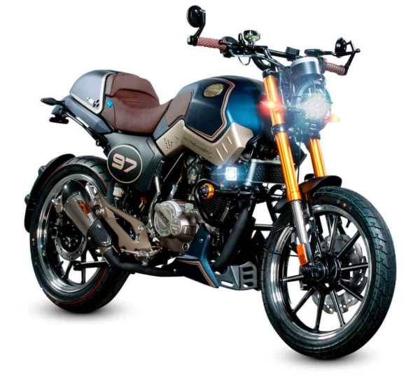 Motocicleta Vento Screamer Sportivo en primer plano galgo Colombia