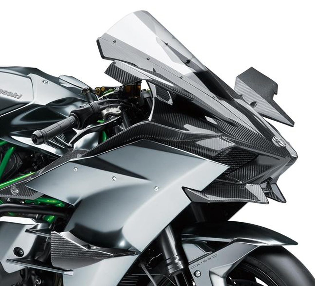 Motocicleta Kawasaki Ninja H2R faro galgo Perú