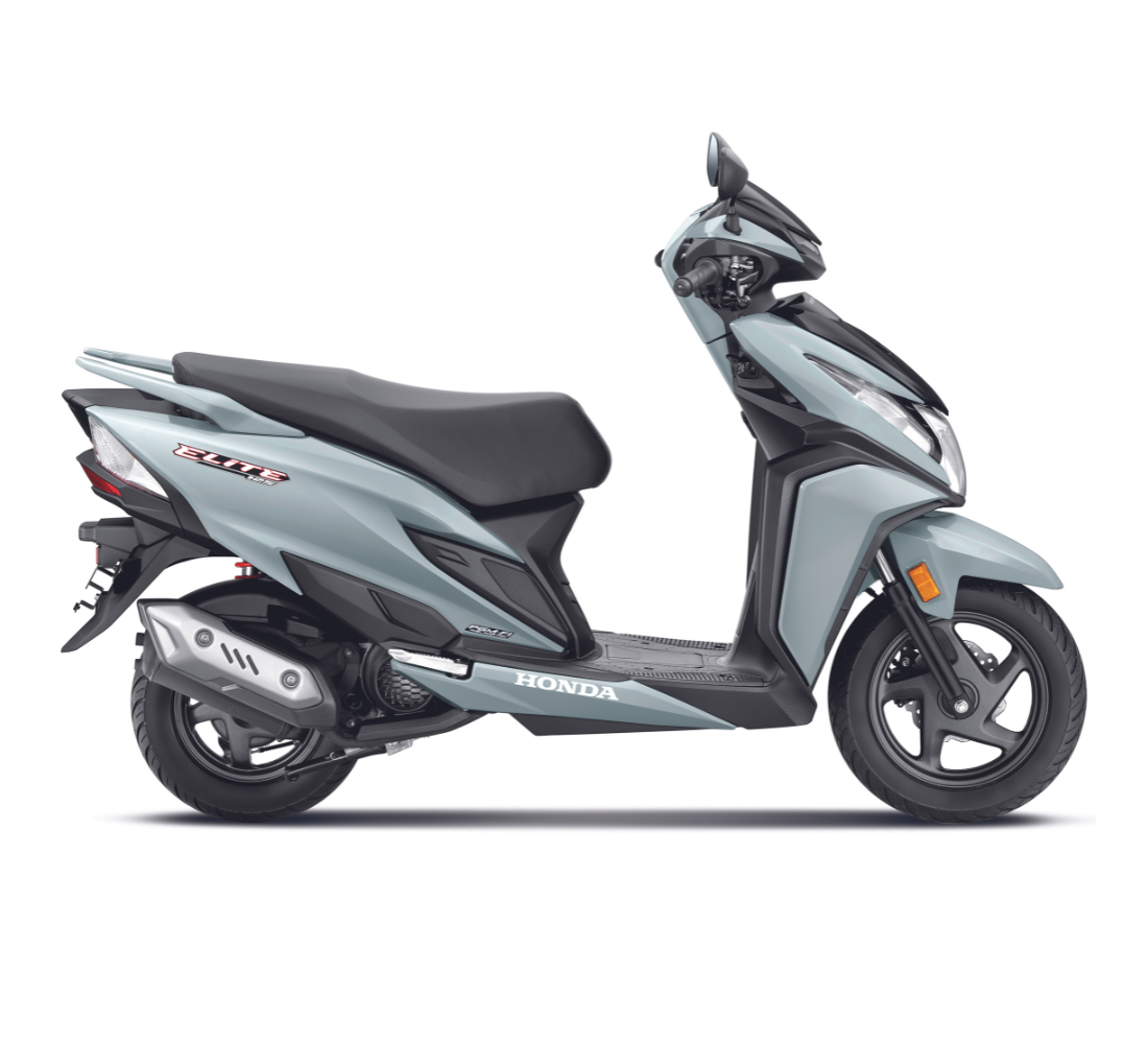 Motocicleta Honda Elite 125 en plano lateral galgo Chile