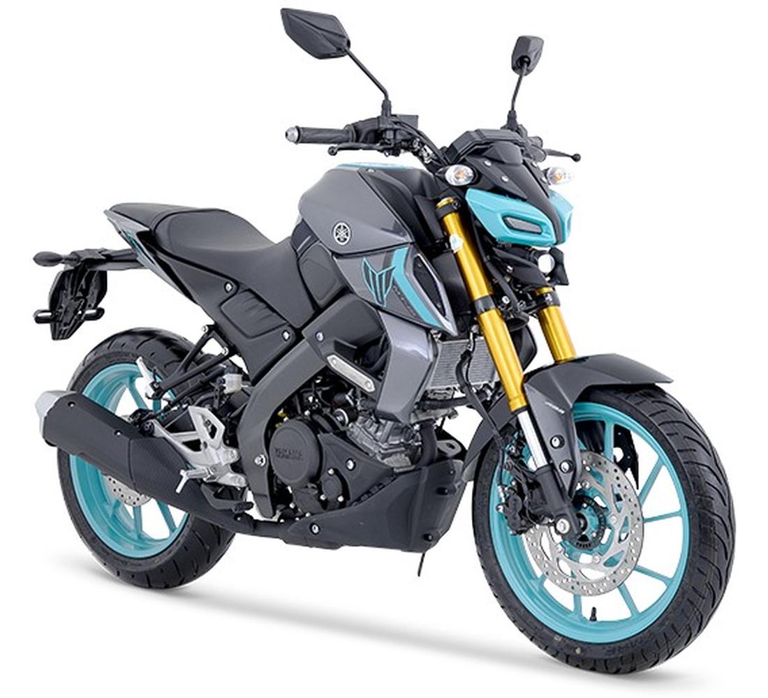 Motocicleta Yamaha MT15 en primer plano galgo Colombia