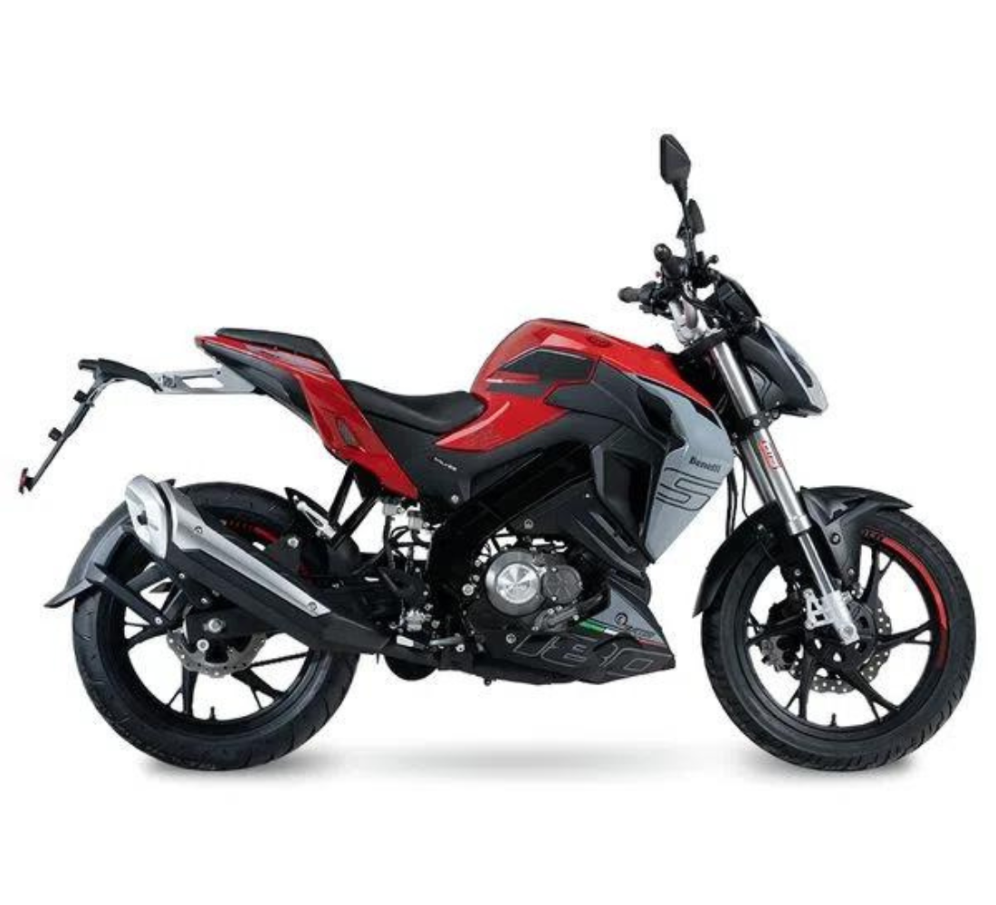 Motocicleta Benelli 180 S en plano lateral galgo México