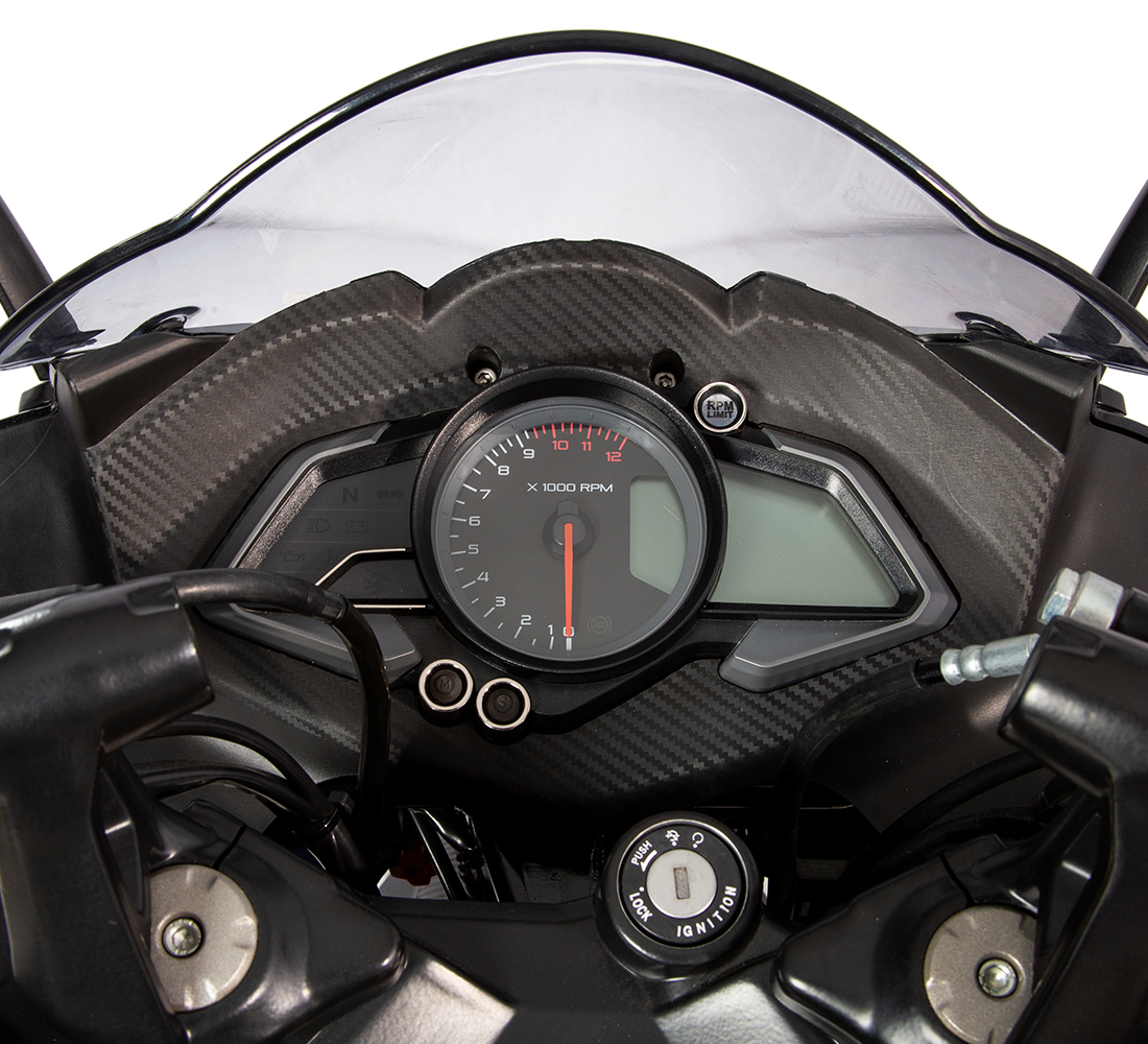 Motocicleta Bajaj Pulsar RS 200 tablero galgo México