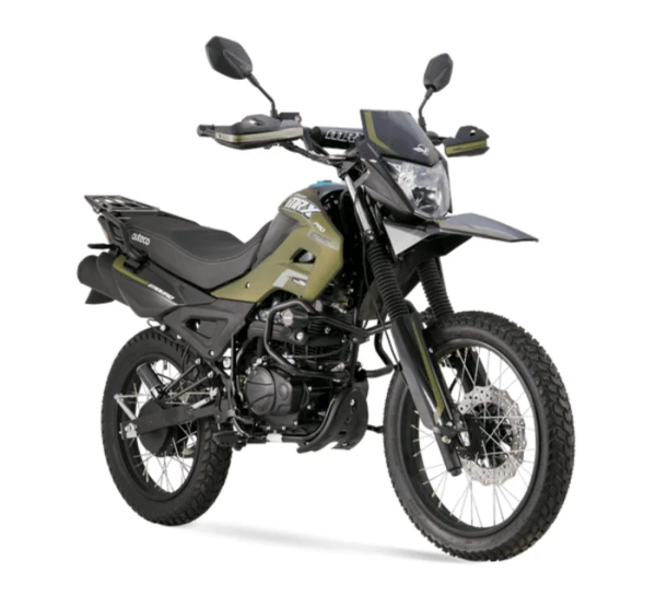 Motocicleta Victory MRX 125 Pro en primer plano galgo Colombia