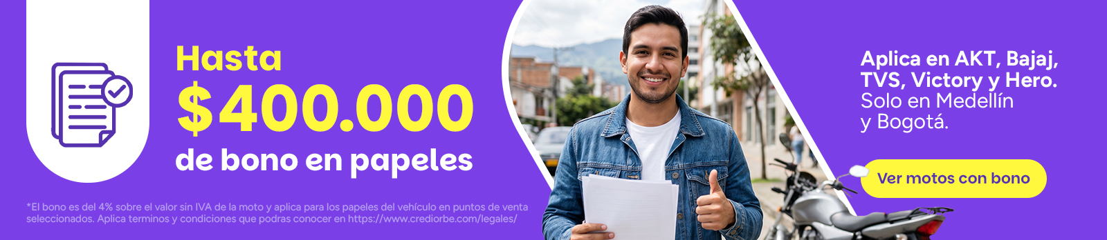 Hasta 400 mil en bono para papeles