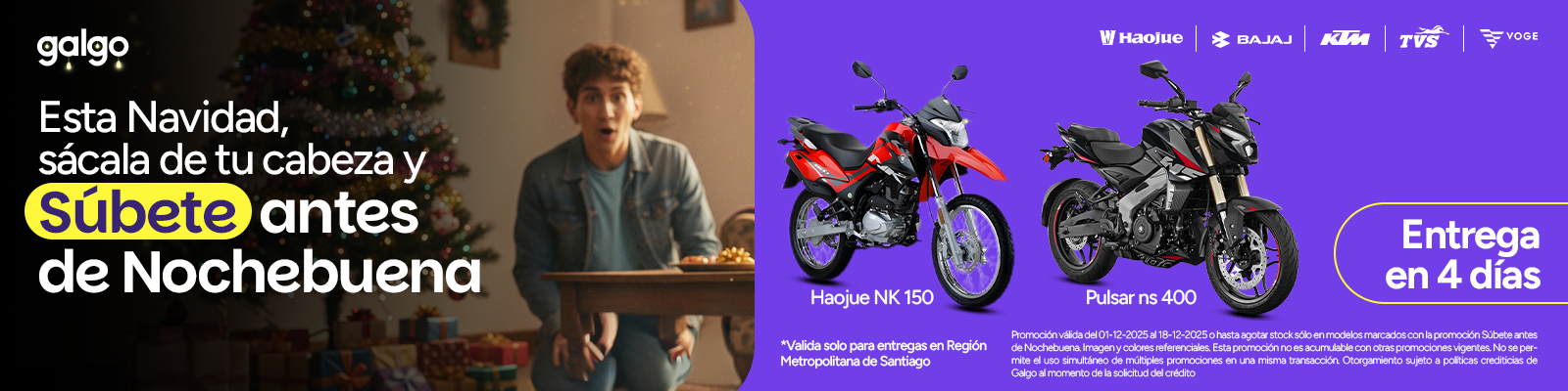 Las principales motos en chile con ofertas se entregan rápido