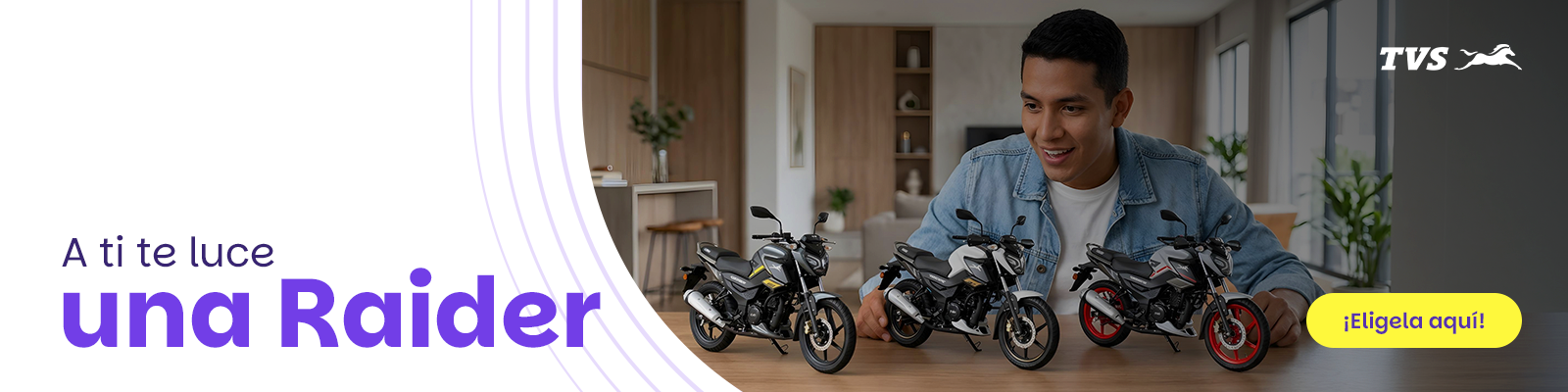 Compra ahora tu TVS Raider