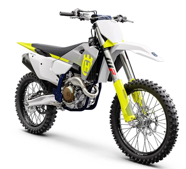 Motocicleta Husqvarna FC 250 en primer plano galgo México