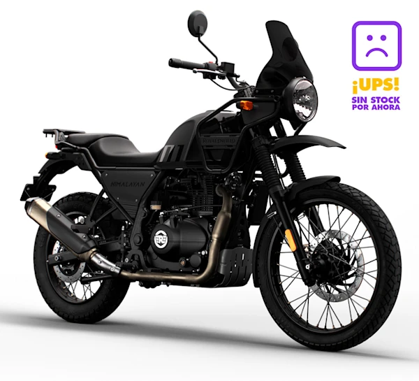 Motocicleta Royal Enfield Himalayan en primer plano galgo México