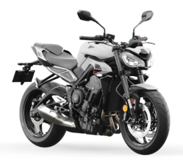 Motocicleta Triumph Street Triple 765 R en primer plano galgo México