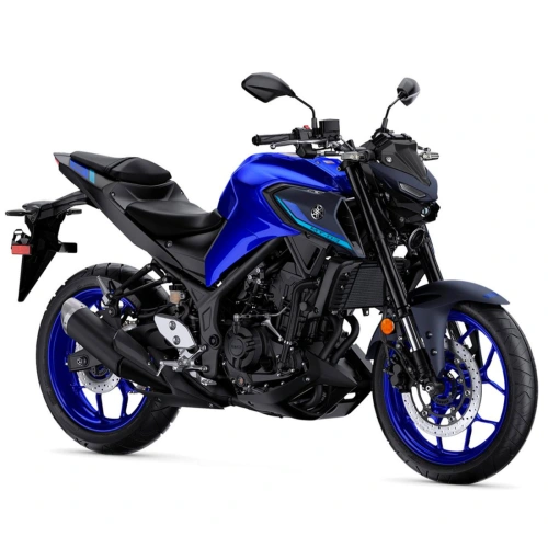 Motocicleta Yamaha MT 03 en primer plano galgo Perú