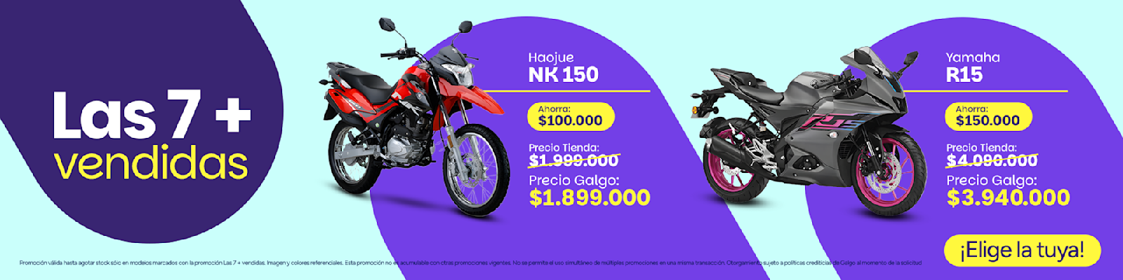 Súbete a las motos más vendidas del mercado, no te quedes abajo y aprovecha los precios más bajos del mercado