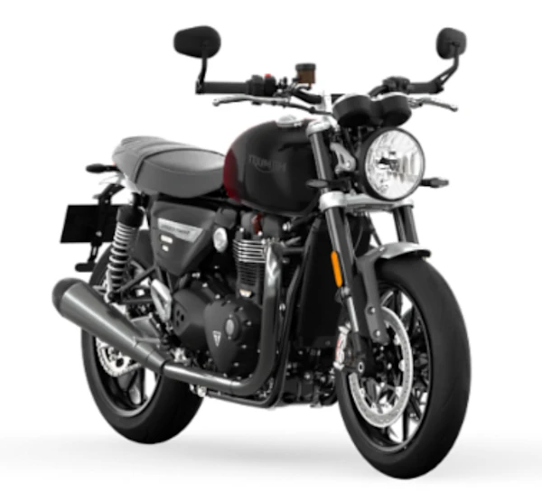 Motocicleta Triumph Speed Twin 1200 en primer plano galgo México