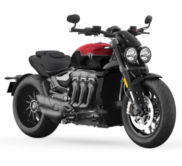 Motocicleta Triumph Rocket 3 Storm R en primer plano galgo México