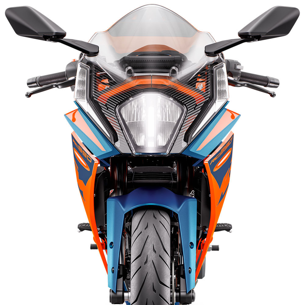 Motocicleta KTM RC 390 ABS faro galgo México
