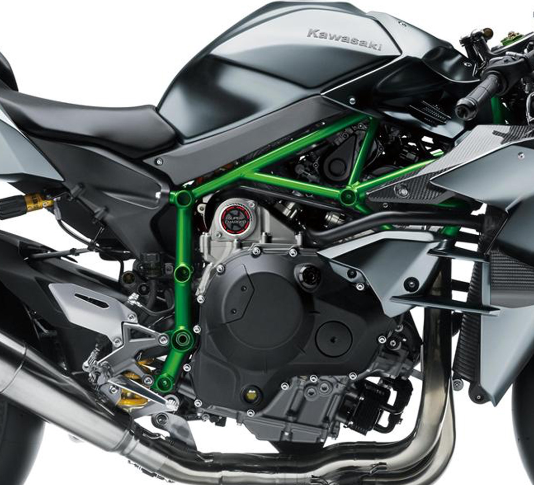 Motocicleta Kawasaki Ninja H2R motor galgo México