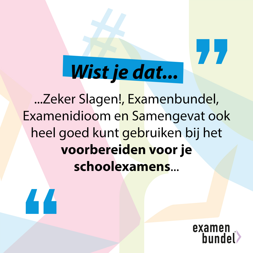 Examenbundel Gebruiken Voor Schoolexamens | Examenbundel