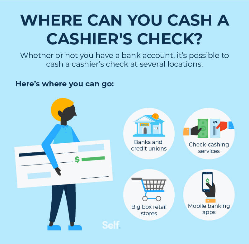 How to Cash a Cashier's Check and Where to Do It - Self. Credit Builder.