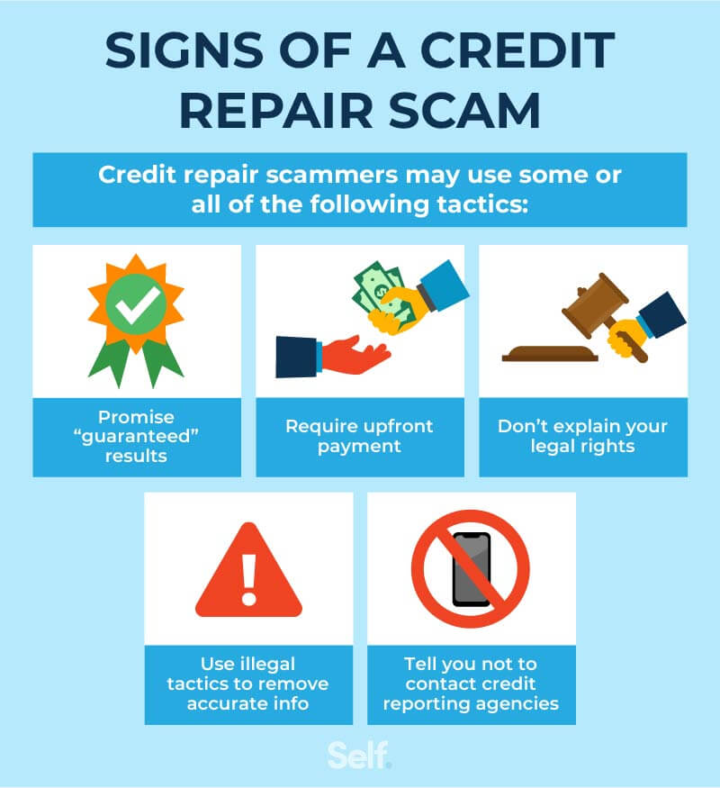 Signs of a credit repair scam