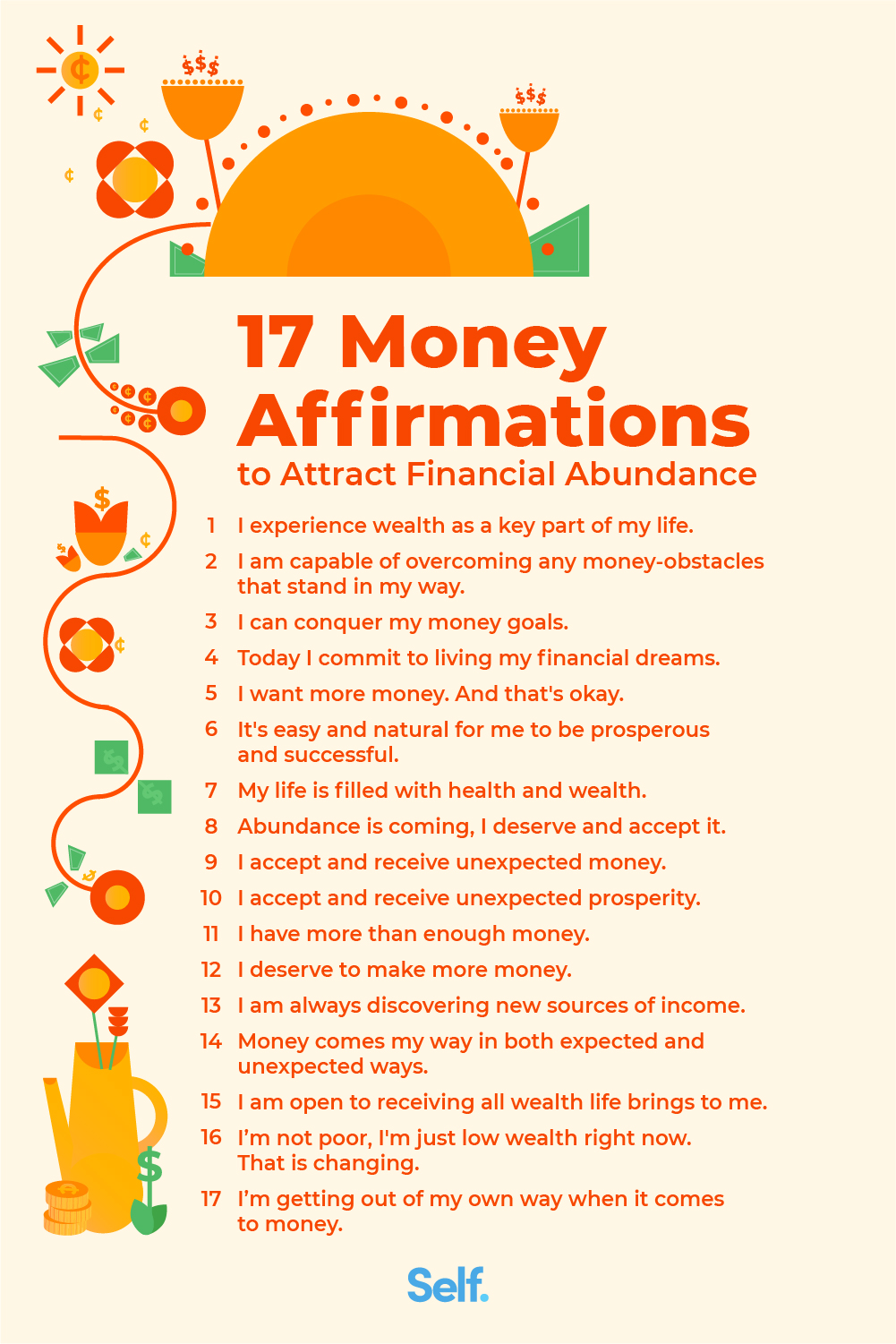 17 Money Affirmations To Attract Financial Abundance Self