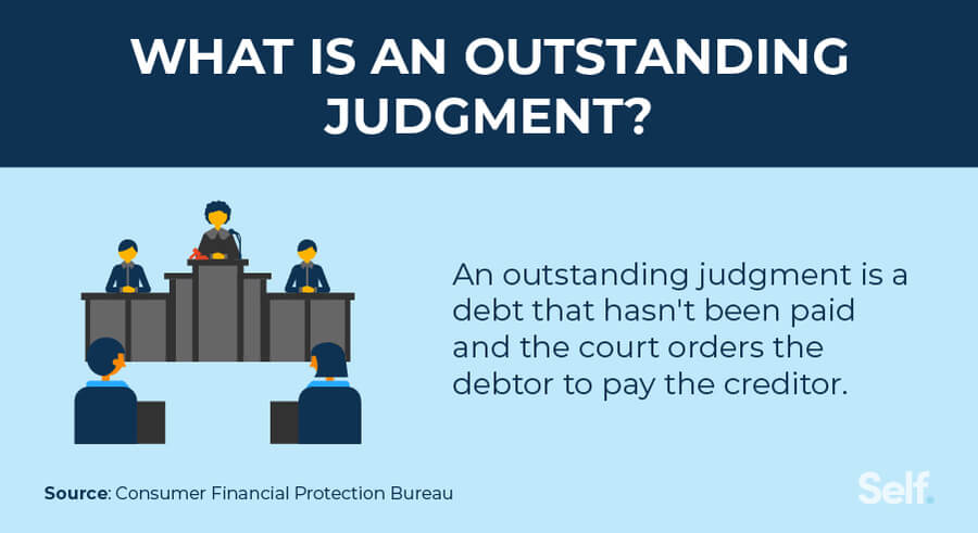 what is an outstanding judgment