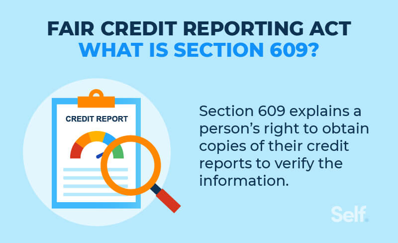 fair credit reporting act what is section 609