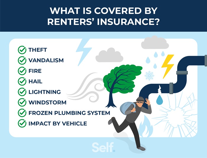 What is covered by renters' insurance?