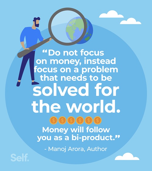 Self empowering finance quotes focus on a problem