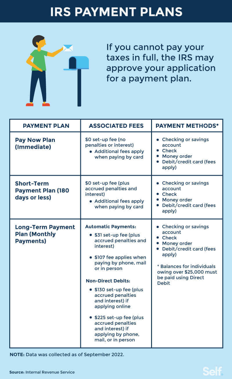 IRS payment plan options