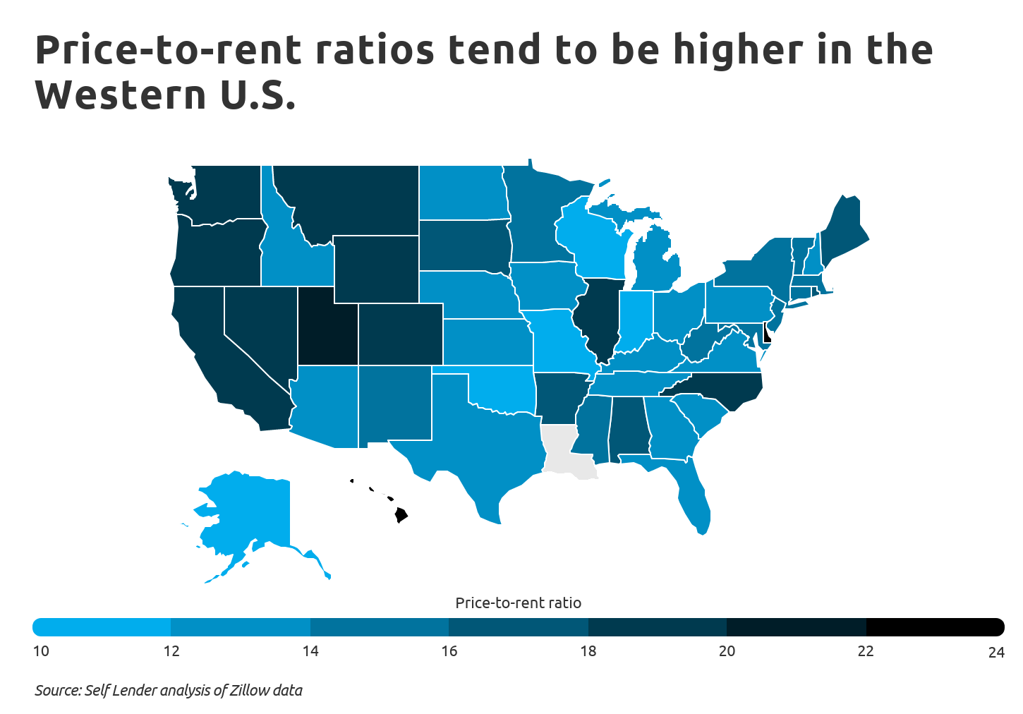 Rent or buy price to rent by state