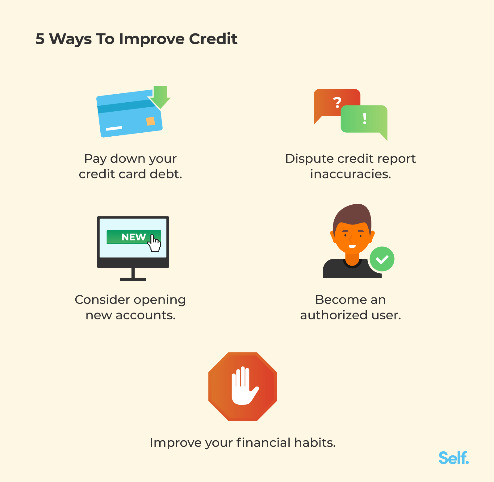 5 Ways To Improve Credit
