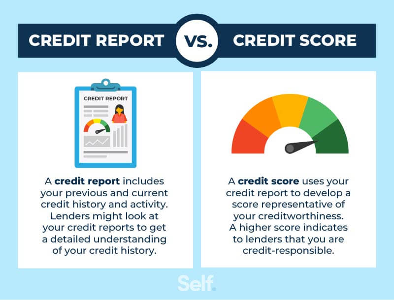 credit report vs. credit score
