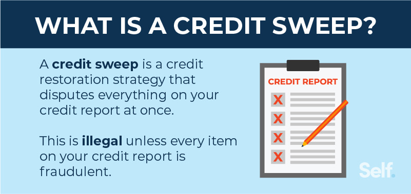 What is a credit sweep