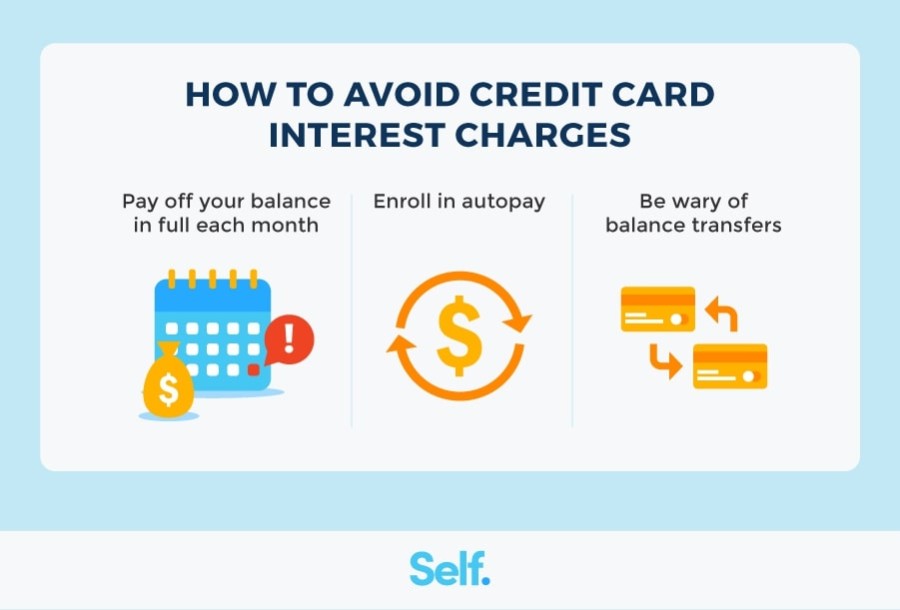 How To Avoid Paying Interest On Credit Cards Self Credit Builder