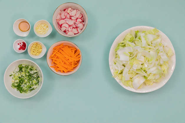 homemade kimchi ingredients 