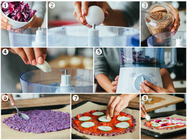 cabbage pizza step by step