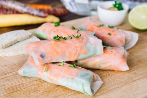 spring rolls with tofu