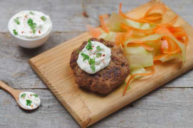 Lamb & feta burger