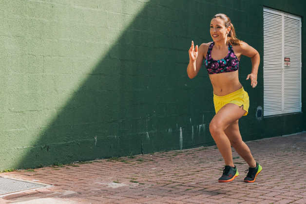 Woman Running Outdoors