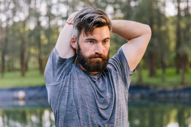 workout-stretching-outdoors-stretch male