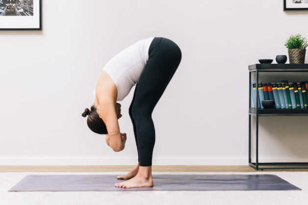 Standing forward pose yoga