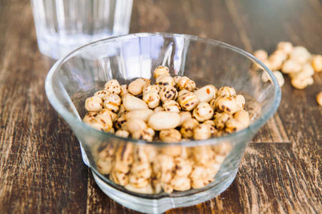 roasted chickpeas and peanuts