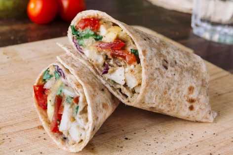 recipe mango guacamole chicken wrap healthy