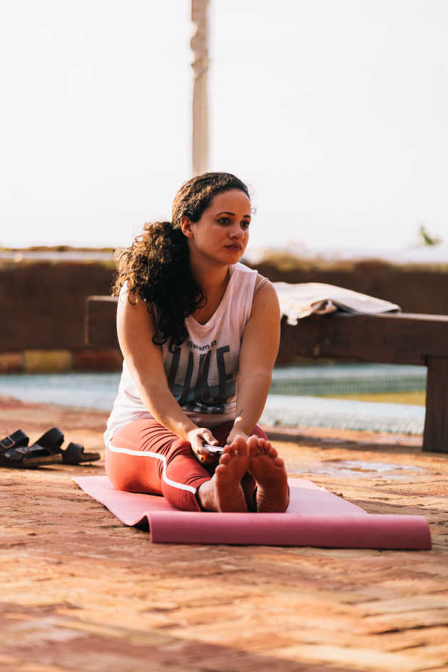 Fitness Female Jean Ibiza Outdoors Yoga Medidate Mindfulness