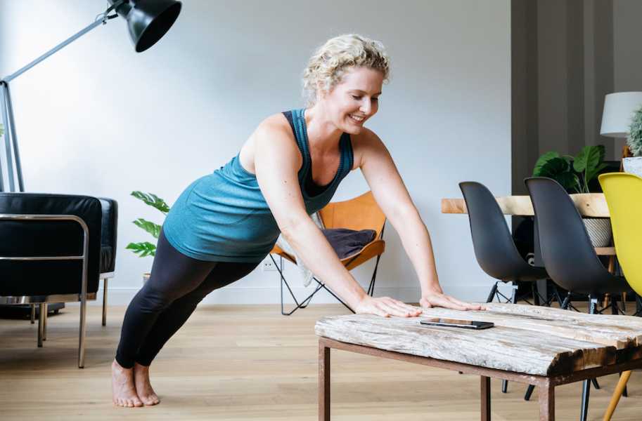 Fitness Female Sabrina Living-Room Table Push-Up 