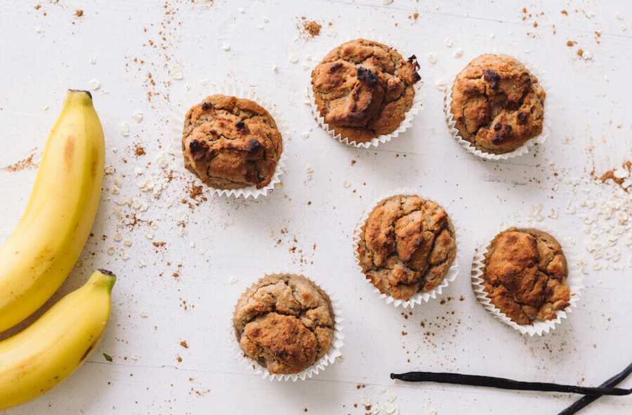 vegan-recipe-fudgy banana bean muffins-recipe