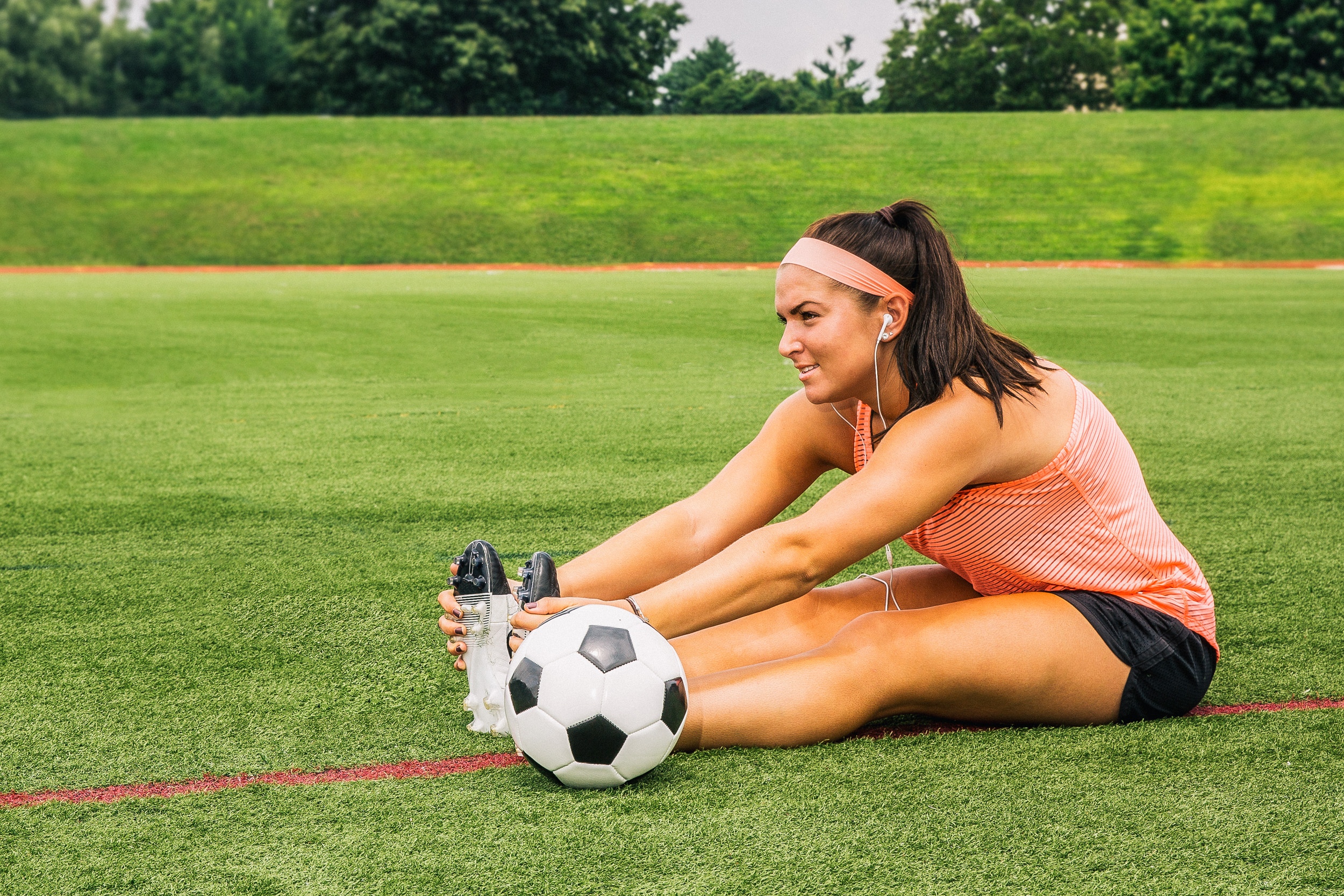 Soccer player ab online workout