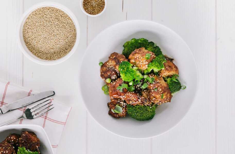  keto recipe asian chicken thigh sesame seeds