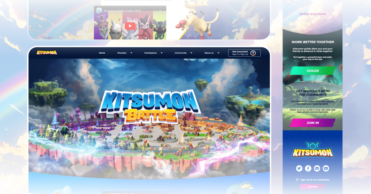 Kitsumon: Online multiplayer NFT game & virtual world